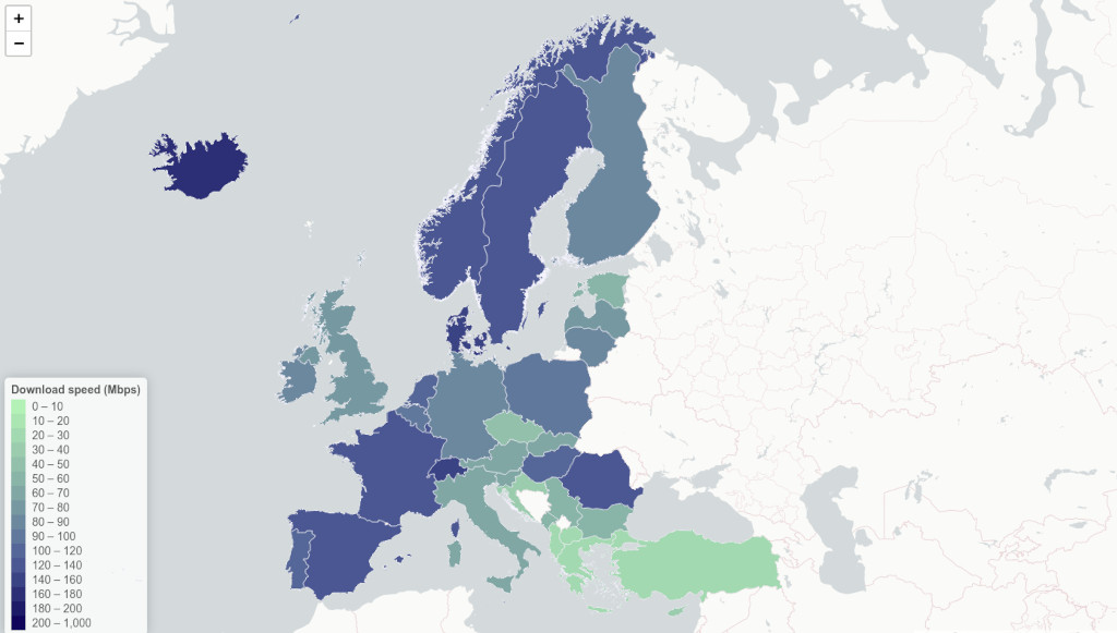 Η ταχύτητα ίντερνετ στην Ελλάδα η πιο μικρή στην Ευρώπη 