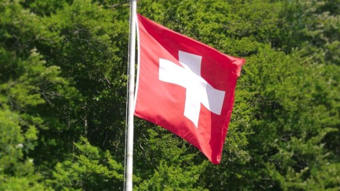 Η σημαία της ελβετίας