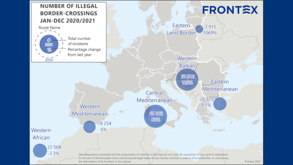 Έκθεση της FRONTEX για το 2021