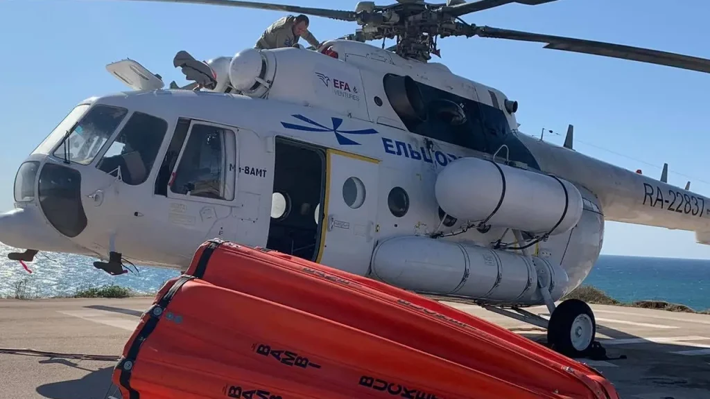 Πυροσβεστικό ελικόπτερο Mi 8. Φωτογραφία αρχείου