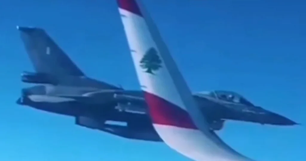Το λιβανέζικο πολιτικό αεροσκάφος Airbus A321 και Ελληνικό F-16 σε Κωδικό RENEGADE