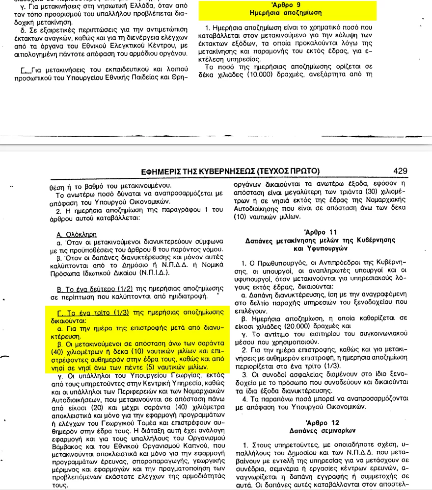 Το άρθρου 9 του Νόμου 2685/1999 και η παρ 2Γ (ΦΕΚ 35/Α/18-2-1999)
