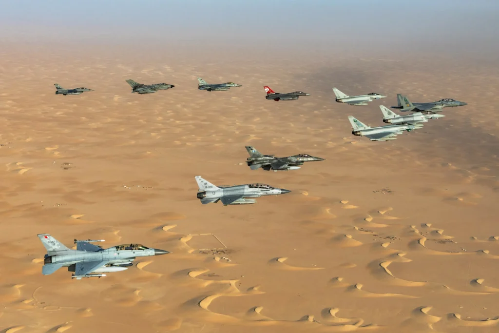 Πολυεθνική αεροπορική άσκηση SPEARS OF VICTORY 23 στην Σαουδική Αραβία. Εικόνα: ΥΠΕΘΑ