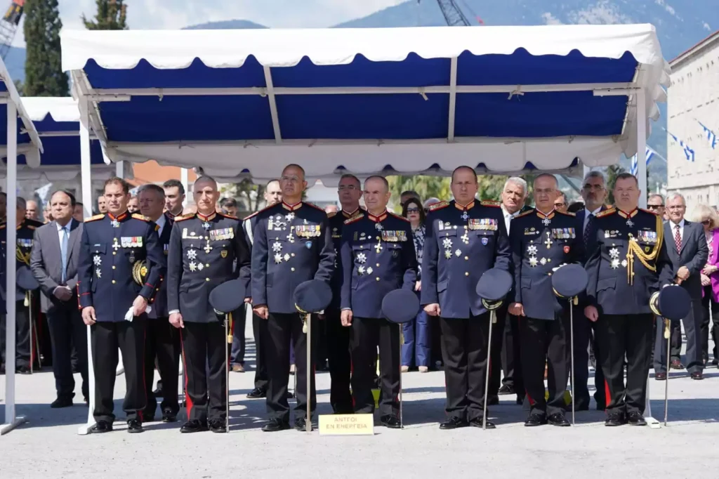 Εορτασμός του Προστάτη του Στρατού Ξηράς Αγίου Γεωργίου στην Σχολή Πεζικού το 2023