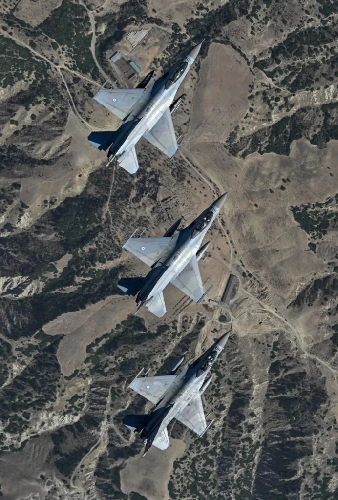 Αεροσκάφη F-16 της Πολεμικής Αεροπορίας στην Πολυεθνική Αεροπορική Άσκηση TIGER MEET 2023. Εικόνα: ΓΕΕΘ