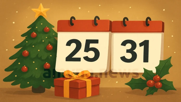 Πόσες μέρες μέχρι Χριστούγεννα και Πρωτοχρονιά;