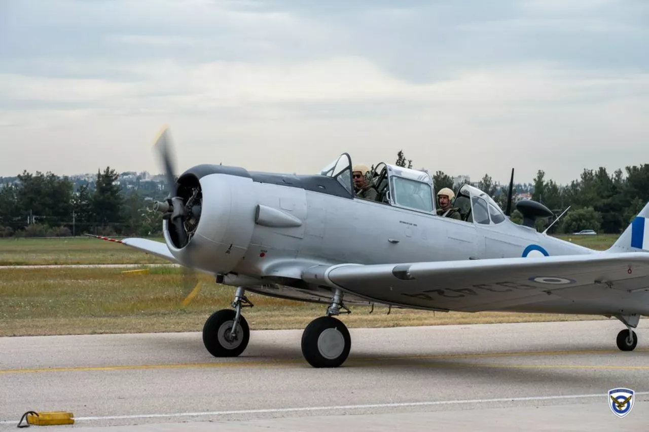 T-6 Harvard (49-3424) aircraft of the Hellenic Air Force