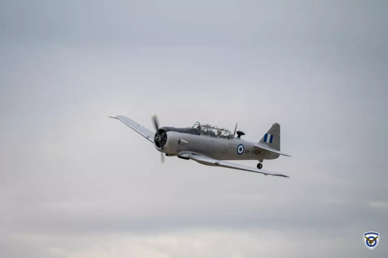 T-6 Harvard (49-3424) aircraft of the Hellenic Air Force