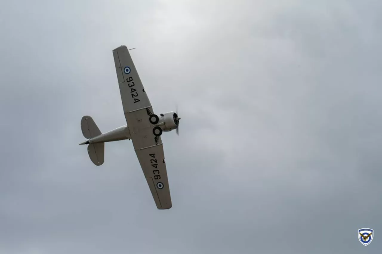 T-6 Harvard (49-3424) aircraft of the Hellenic Air Force