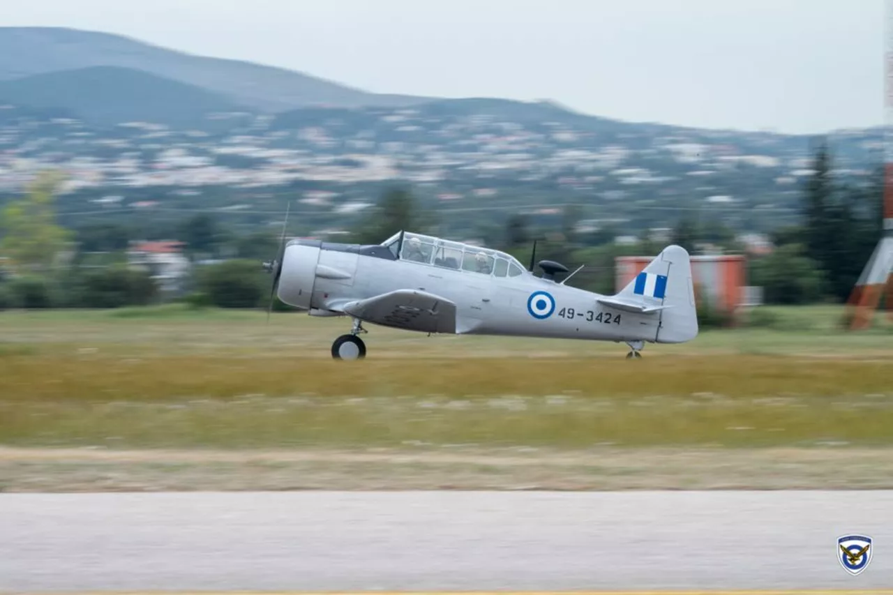T-6 Harvard (49-3424) aircraft of the Hellenic Air Force