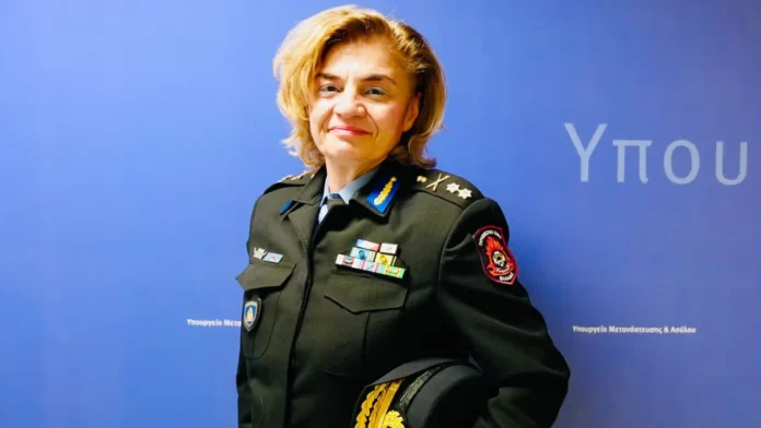 Η Αντιστράτηγος ε.α. Πυροσβεστικής Κάλλι Σαΐνη