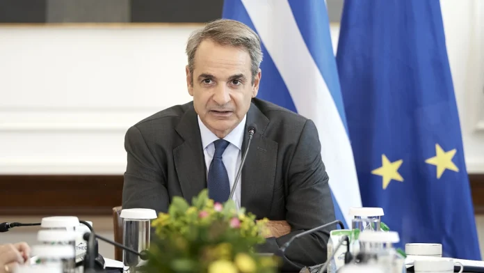 Ο Πρωθυπουργός Κυριάκος Μητσοτάκης στη συνεδρίαση του Υπουργικού Συμβουλίου