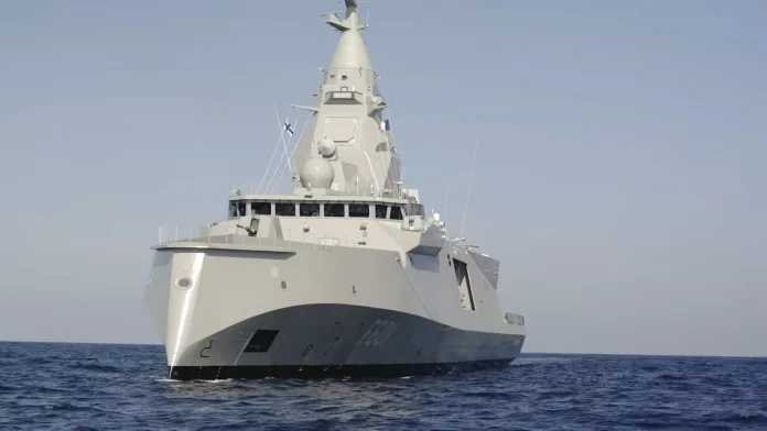 Η Φρεγάτα FDI HN Κίμων (F601). Εικόνα: Βίντεο Naval Group Η Φρεγάτα FDI HN Κίμων (F601). Εικόνα: Βίντεο Naval Group