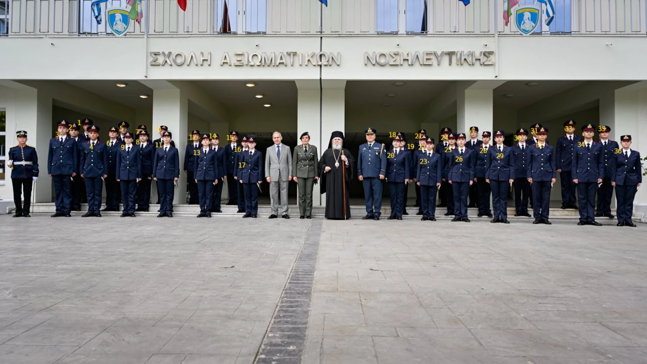Ορκωμοσία Πρωτοετών της Σχολής Αξιωματικών Νοσηλευτικής (ΣΑΝ) το 2025.