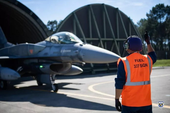 Μαχητικό αεροσκάφος F-16 της 337Μ στην Άσκηση VOLFA 2025 στη Γαλλία. Εικόνα: Γενικό Επιτελείο Αεροπορίας (ΓΕΑ)